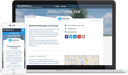Detail pagina voorbeeld reclamebureaus